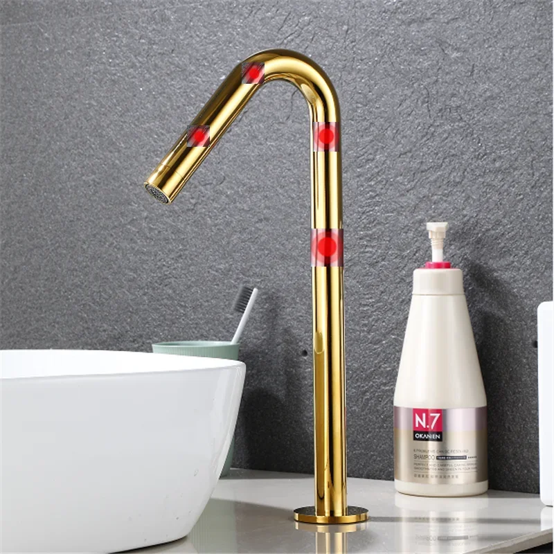 

Smart Touch Bssin Faucet Gold Automatic Sensor Bathroom Faucet Mixer Crane, Free Touch Sink Tap, Bathroom Sink Faucets