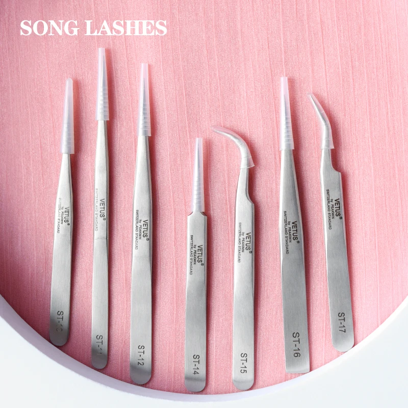 SONG LASHES – pincettes professionnelles de haute qualité pour extensions de cils, pincettes ST