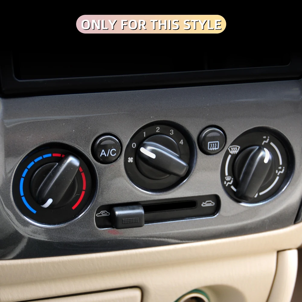 Air Conditioning Knob For Mazda 323 Allegro Familia 626 protege Haima Happin Family  Aluminum Alloy AC Knobs Heat Control Button