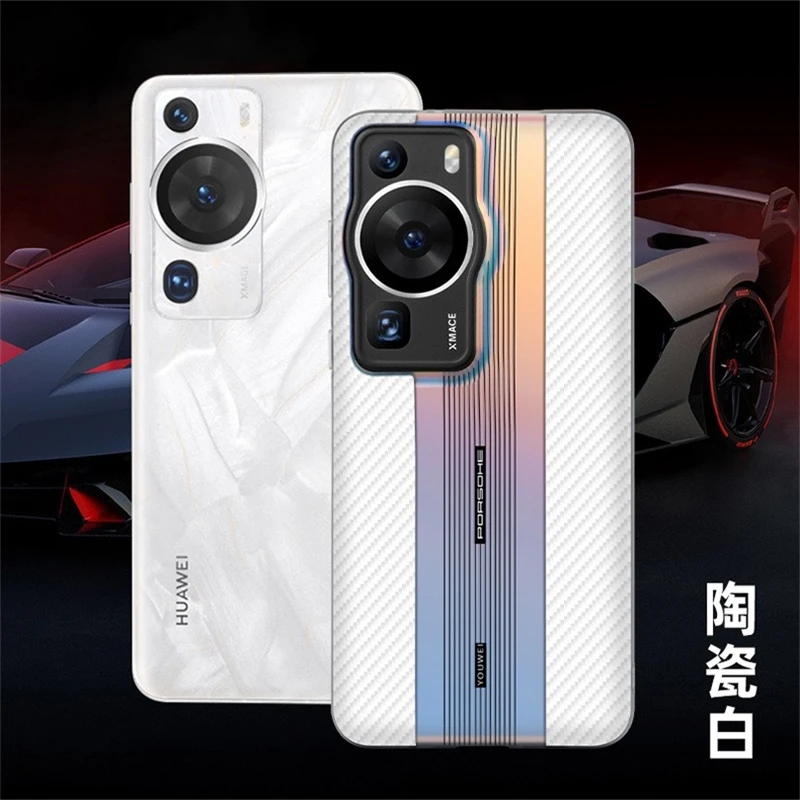 Case For Huawei P60 Pro Case Laser Gradient Colour Phone Back Cover For Huawei P 60 60Pro Slim Thin Hard Shell Shockproof Bumper