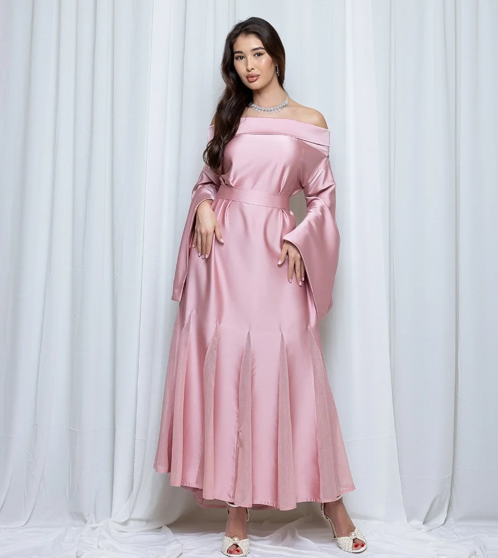 

Modern Style Pleat Ruched A-line Boat Neck Midi Dresses Quinceanera Dresses Classic Exquisite High Quality Sizes Available