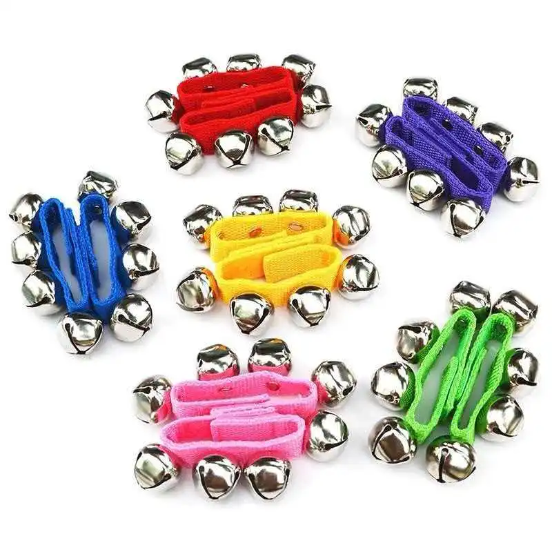 Wrist Shaking Jingle Bells Percussion Instruments Classroom Music School and Party Favors Kids Early Childhood Development Toys