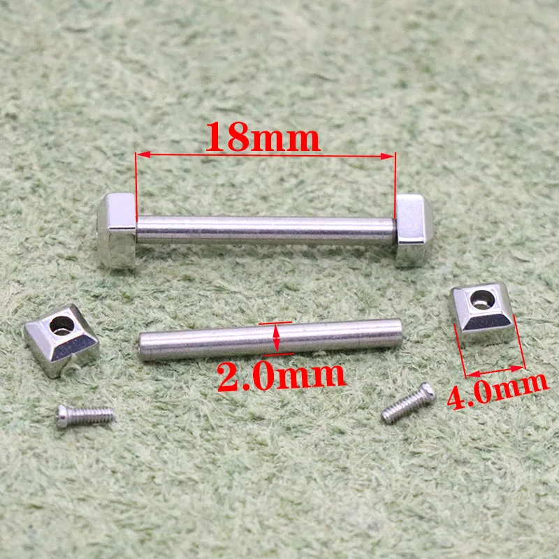 Watchband Screw Rod Concave Watch Band Connection Shaft Screw Needle 18 20 16MM For Cartier Pasha