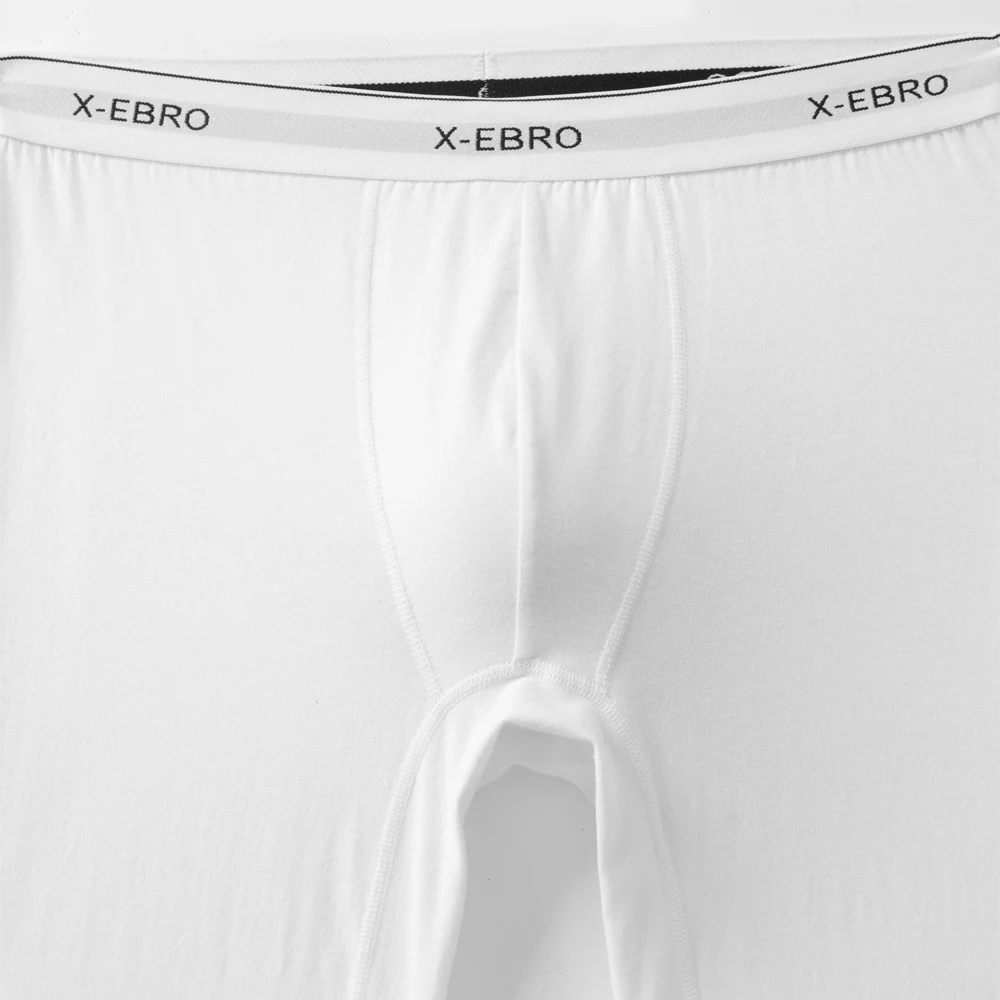 4 unidades de calzoncillos tipo bóxer de algodón blanco para hombre, de pierna larga, ropa interior masculina, bragas de alta calidad, cómodos y con un ajuste perfecto.