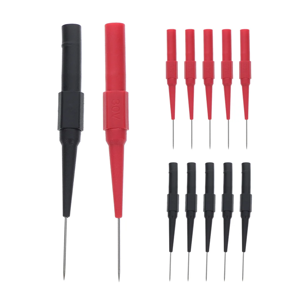 

12Pcs Precision Testing Probes for Automotive Electrical Tester Portable Multimeter Accessories Sharp Tips Circuit Testing Leads