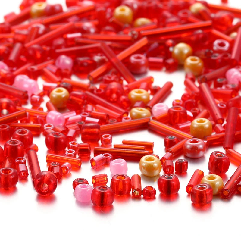 20Grams Mixed Small Beads Multi Shapes Crystal Beads Glass Beads Loose Spacer Bead for Jewerly Making DIY Bracelet Necklace W373 image 4