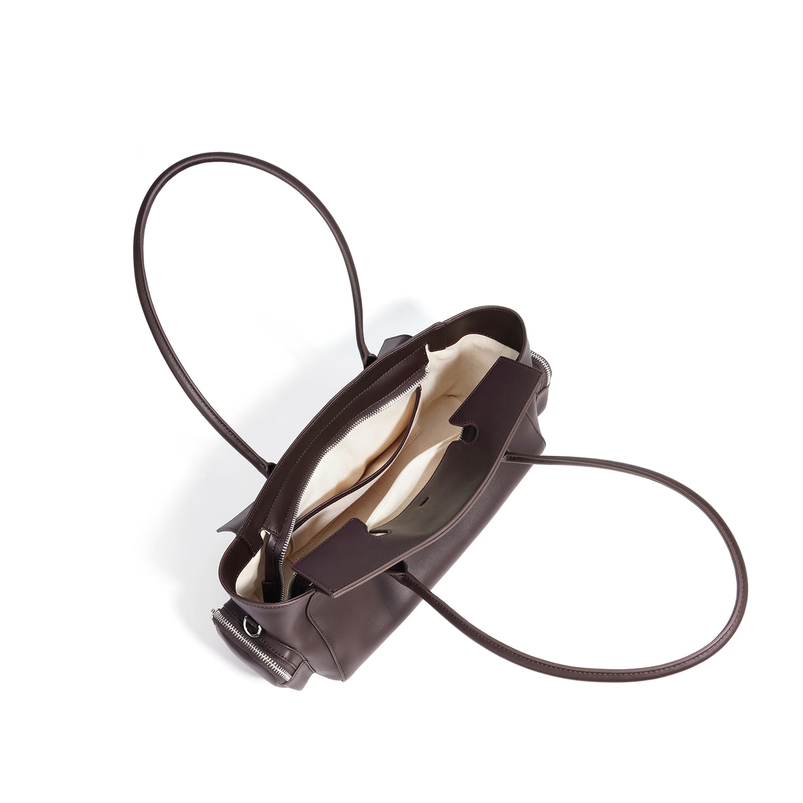 New Women's Bags Luxury Designer Genuine Leather Totes Women Shoulder Bag Vintage Multi-Pocket Large Capacity Cowhide Handbags