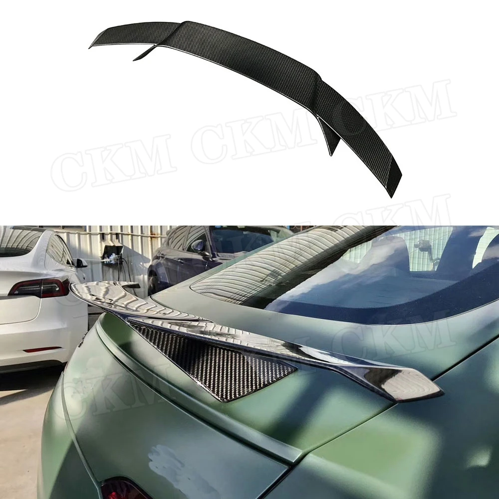 Dry Carbon Fiber Rear Spoiler Boot Tail Wings For Mercedes Benz AMG GT50 GT53 GT43 2019-2023 FRP B Style Racing Spoiler