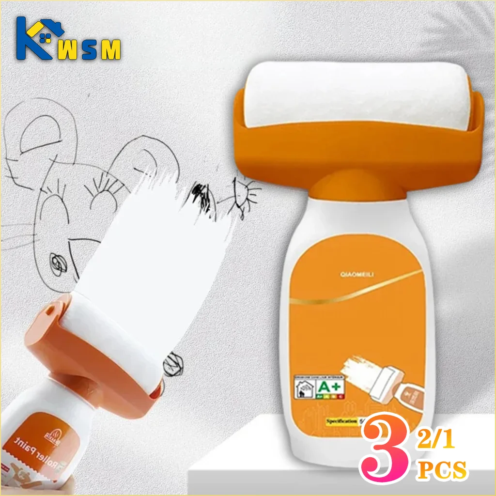 

Wall Repair Roller Paint Household Antibacterial White Waterborne Latex Paint Roller DIY Decoration Wall Plastering Cleaner Tool