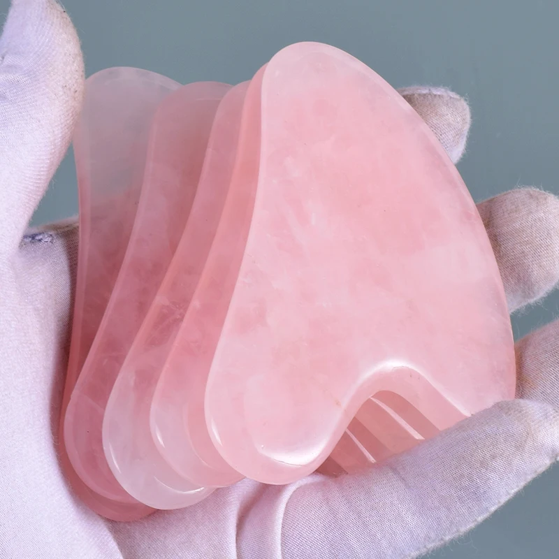

Порошок розового кварца Crystal Jade Roller Massage Spa Розовые массажеры для лица gua sha Натуральный камень guasha Beauty Healty Tool для лица