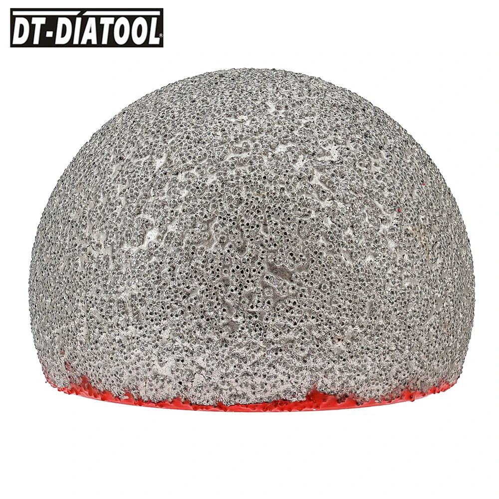 DT-DIATOOL Diamond round Grinding Head 1pc Dia 30/50mm Internal Arc Marble Stone Engraving Tool with Extension Rod for Grinding