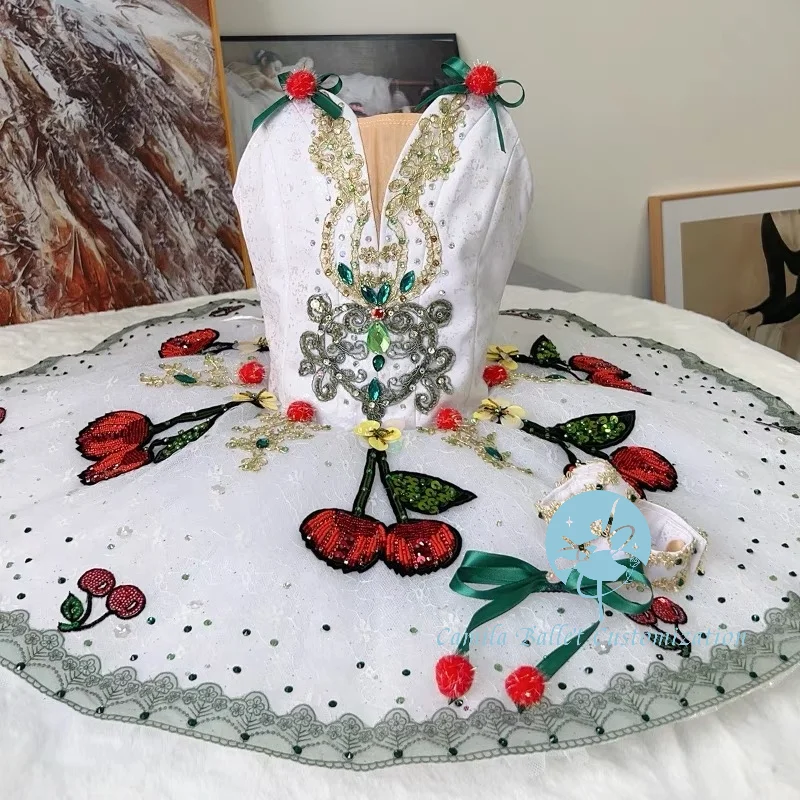 

Высококачественная новая юбка-пачка с редиской, вишней, редиской, профессиональной балетной юбкой для соревнований, юбка для выступлений для взрослых и детей