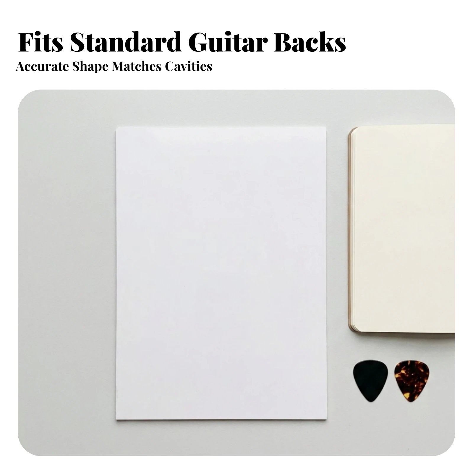 Guitar Back Plate PVC Guitar Backplate Tremolo Cavity Cover Black Backplate Slim for Luthier