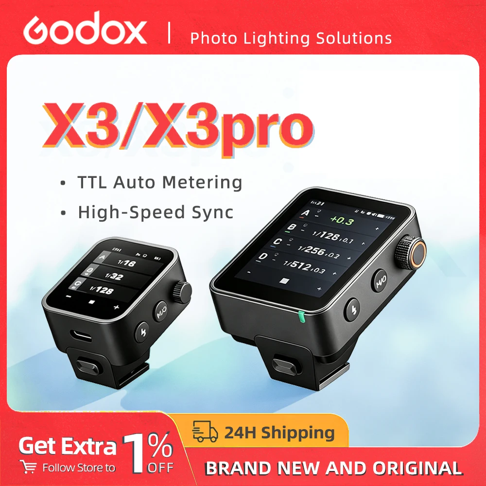 Godox X3/X3PRO TTL Wireless Flash Trigger Auto Metering High-Speed Sync Transmitter for Sony Nikon Canon Fuji Leica Olymp Camera