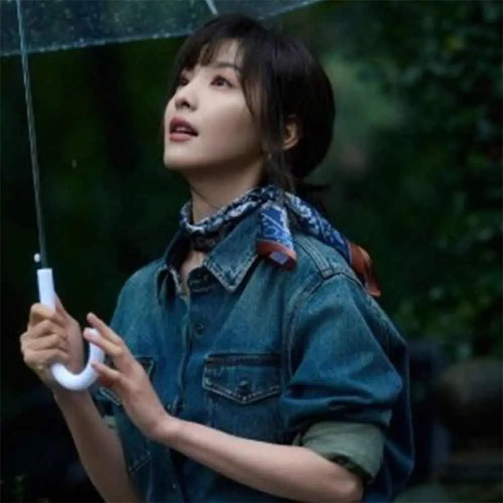 Trendy Square Silk Scarf Flower Pattern Double Sides Head Handkerchief 70*70cm Handbag Wraps Bandana Female