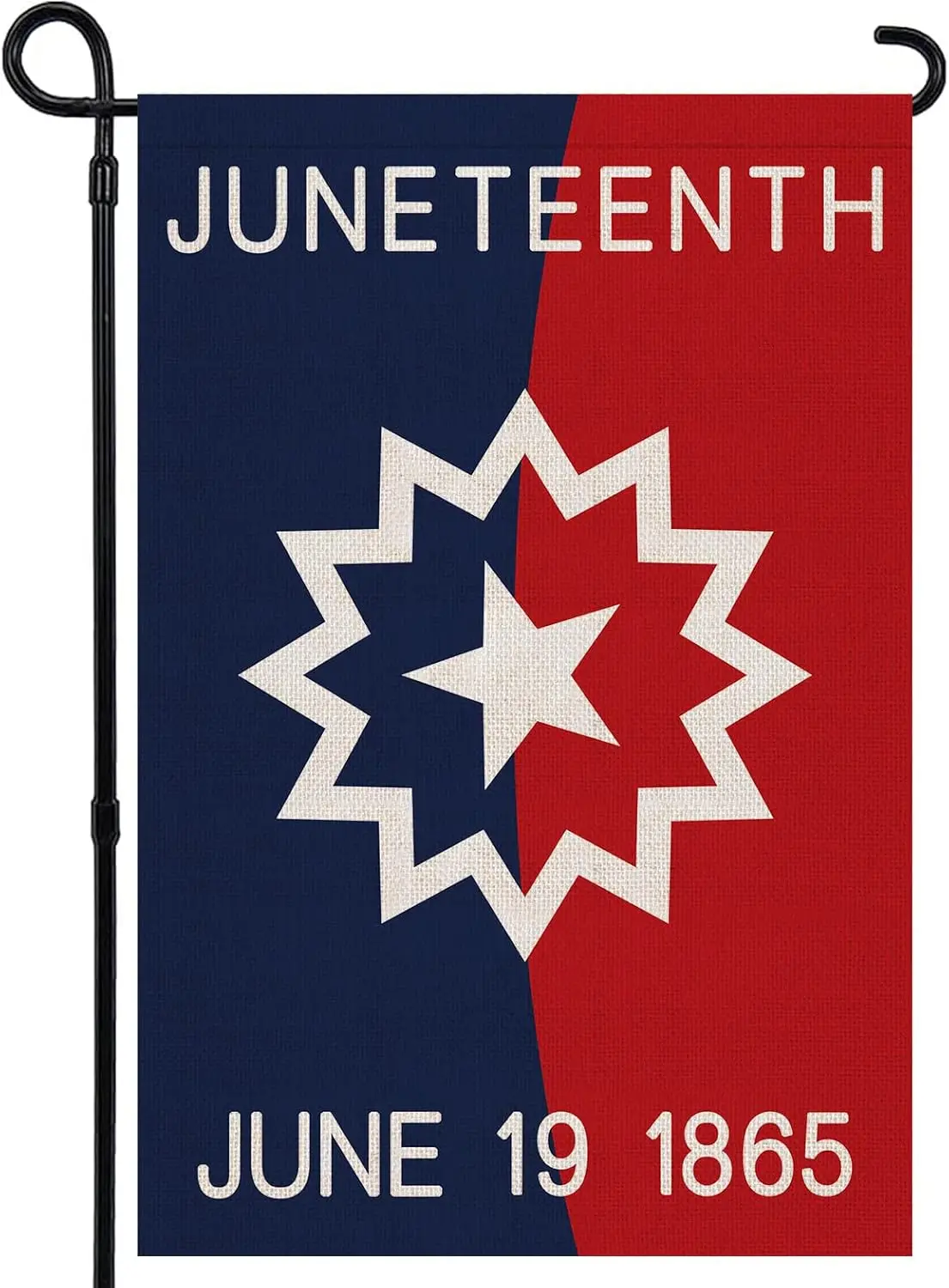 Juneteenth Garden Flag 12×18 Inch June 19th 1865 African Afro American Independence Day Black Freedom Celebration Decoration Ver