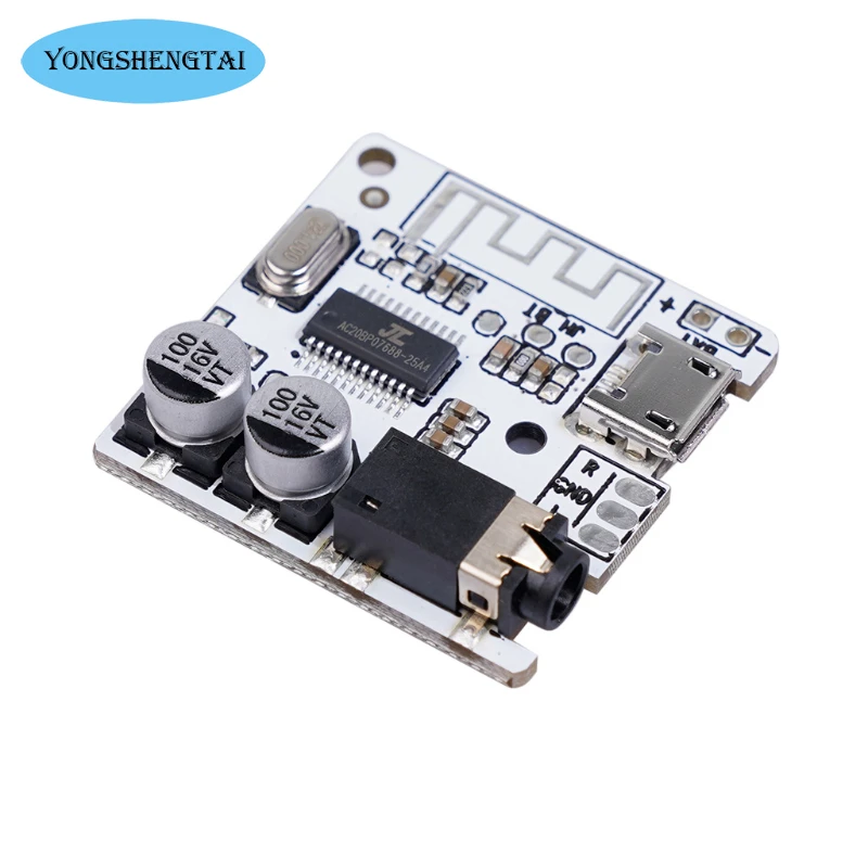 Bluetooth 5.0 modul penerima Audio ponsel 3.5mm antarmuka Stereo Output Power Amplifier Bluetooth Audio PCB