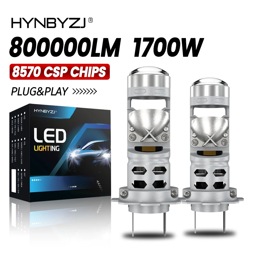 

HYNBYZJ H7 H4 Led Lens 1:1 Wireless H11 H8 HB3 HB4 9005 9006 Led Projector LED Car Headlight Mini Lens Projector Fog Light 12V