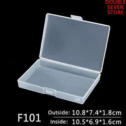 Inside 10.5*6.9*1.6cm PP Plastic Flat box rectangular transparent plastic box