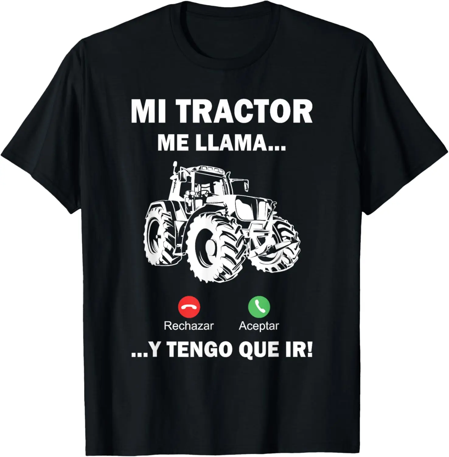 

Tractorista Agricultor Regalo Granjero Mi Tractor Me Llama Camiseta T-shirt Short Sleeve Caasual 100%cotton Shift