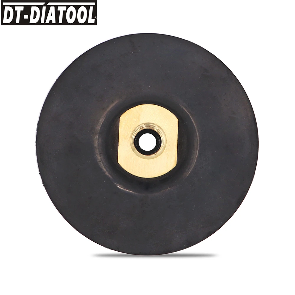 

DT-DIATOOL 1pc Dia4"/100mm Back Pad for Diamond Rubber Based Polishing Backer Pads 5/8-11 or M14 Super-soft Backer Sanding Disc