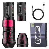 Máquina de tatuaje rotativa inalámbrica profesional Flux Max, máquinas para maquillaje permanente, pantalla Digital LED, suministro de pluma de tatuaje de 3,5mm