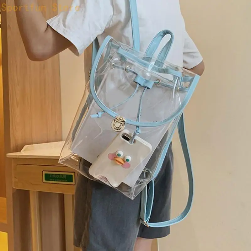 Stadium Approved Backpack for Teens Teens See Through Backpack Clear Backpack X7JD