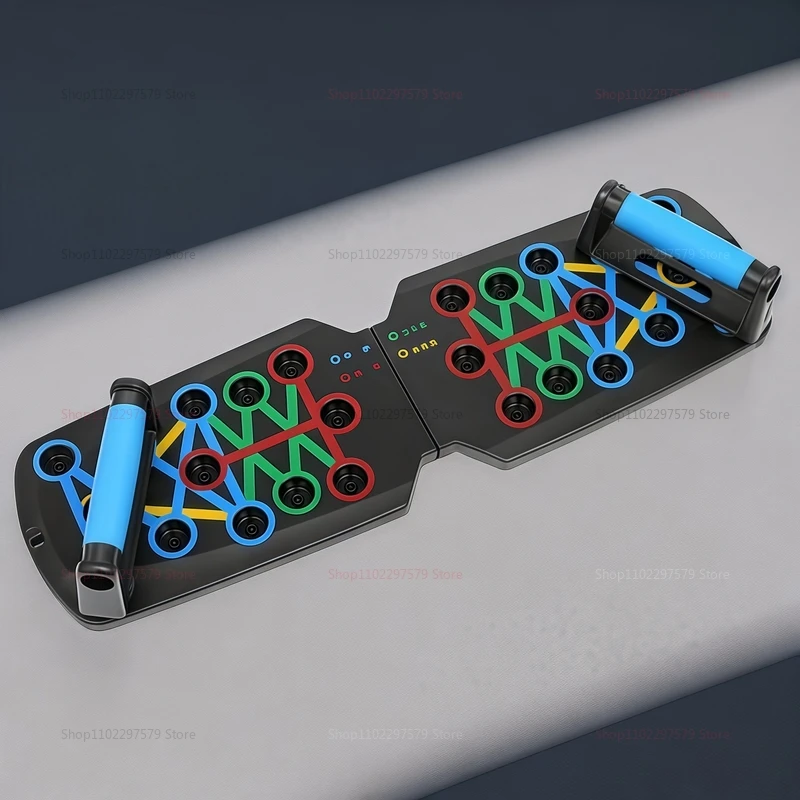 لوح رفع محمول متعدد الوظائف، معدات لياقة بدنية للتمرين المنزلي وتدريبات العضلات، معدات تمارين قابلة للطي