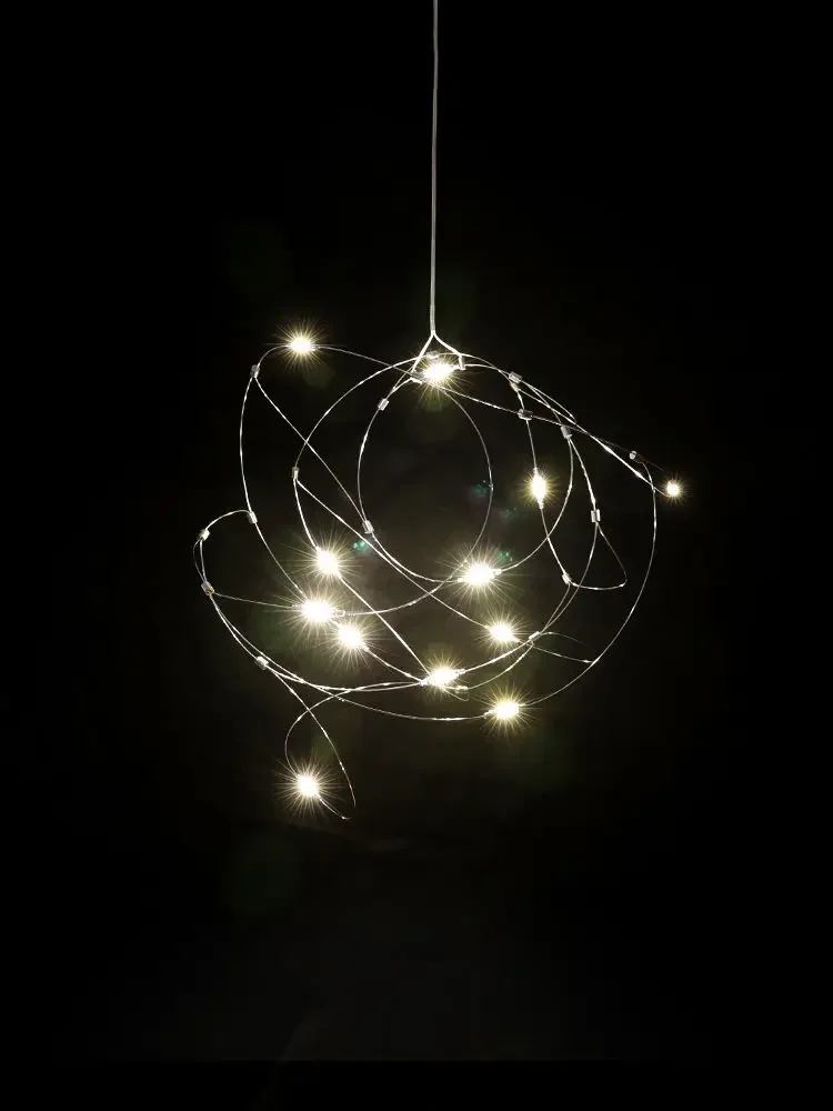 Modern LED Firefly Ceiling Chandeliers Art Bar Living Dining Room Pendant Lamp Home Decor Hanging Light Luster Fixtures