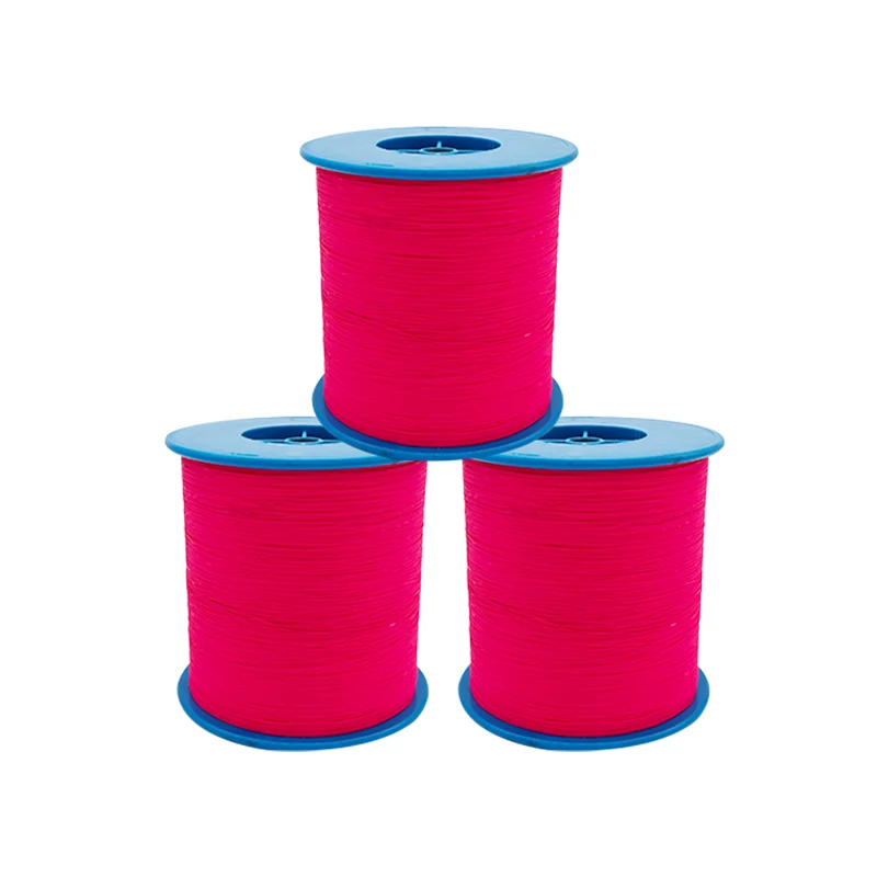 VOOFENG-Double Sides Reflective Thread Yarn, tricô para roupas, correias, sapatos, meias, rosa vermelha, RS-11RT, 0.5mm x 4000m