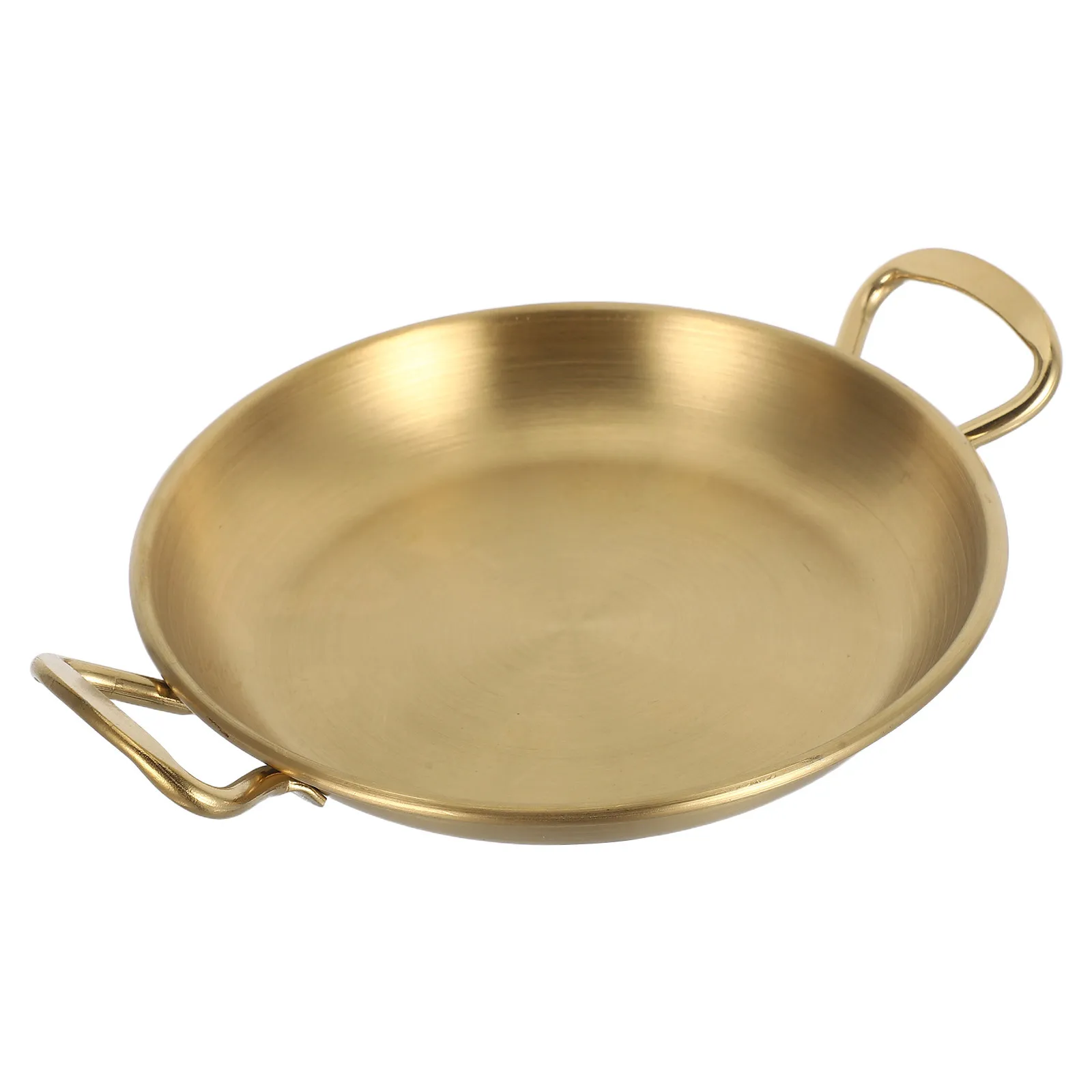 

Stainless Steel Seafood Plate Double Handle Serving Tray Multipurpose Food Plate Fried Chicken Snack Bowl for Home Restaurant