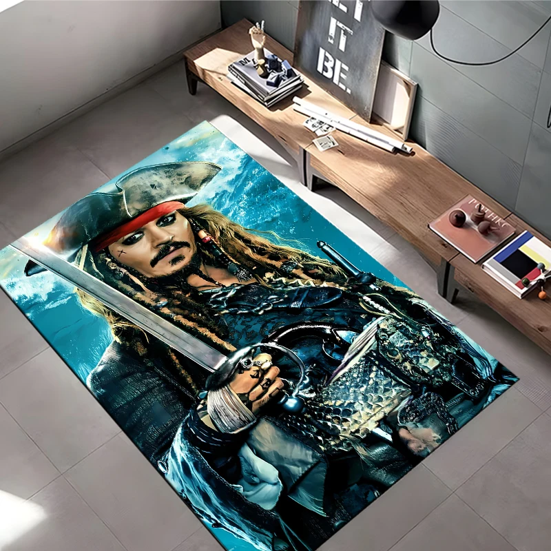 Disney Classics movie Pirates of the Caribbean Pattern Rug for Living Room Area Carpet Bathroom Mat Creative Doormat Bedroom Mat