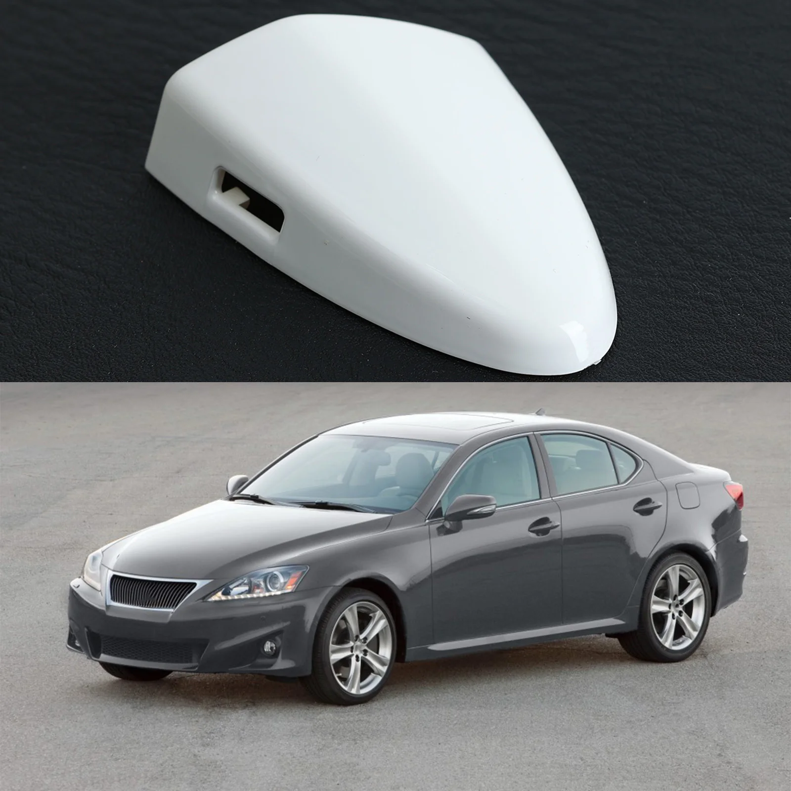 1Pcs Front Left Door Handle Lock Cap Cover White Plastic Car Accessories For Lexus IS250 IS350 IS F 2006-2013 69218-53021