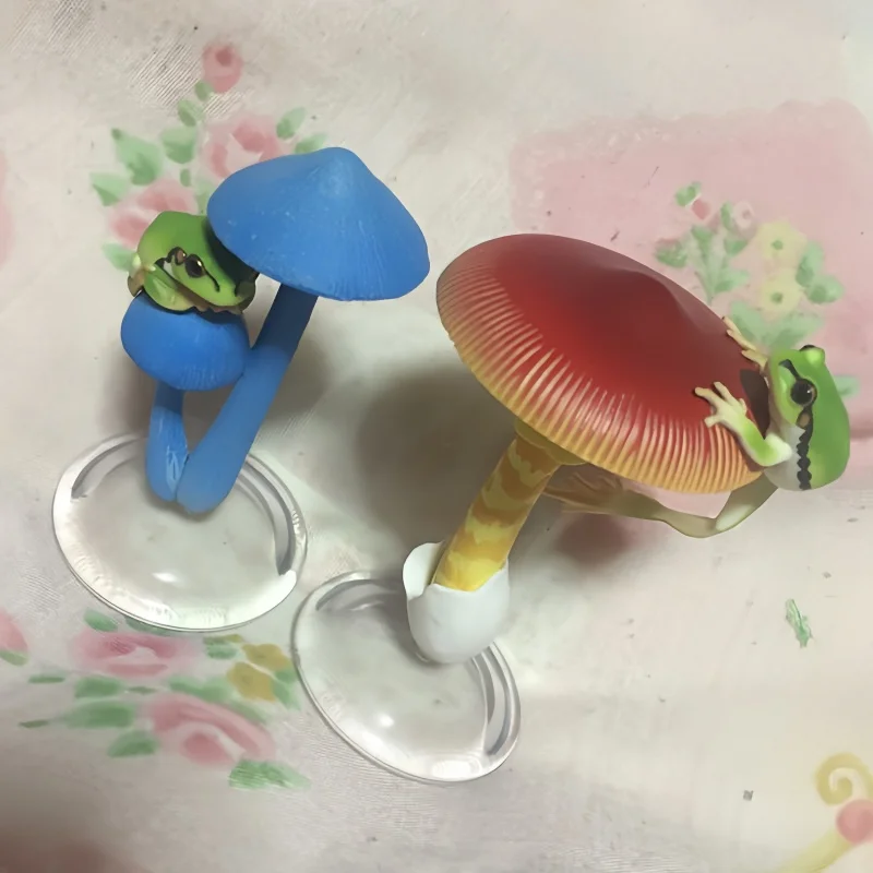 정통 일본 IKIMON 세컨드 웨이브 버섯과 비구마토이 에그 시뮬레이션 버섯 장식품 걸이 장식 장난감 피규어