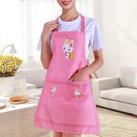 Women Apron Practical One Size Kitchen Apron Cartoon Rabbit Women Apron Kitchen Accessories Household Supplies