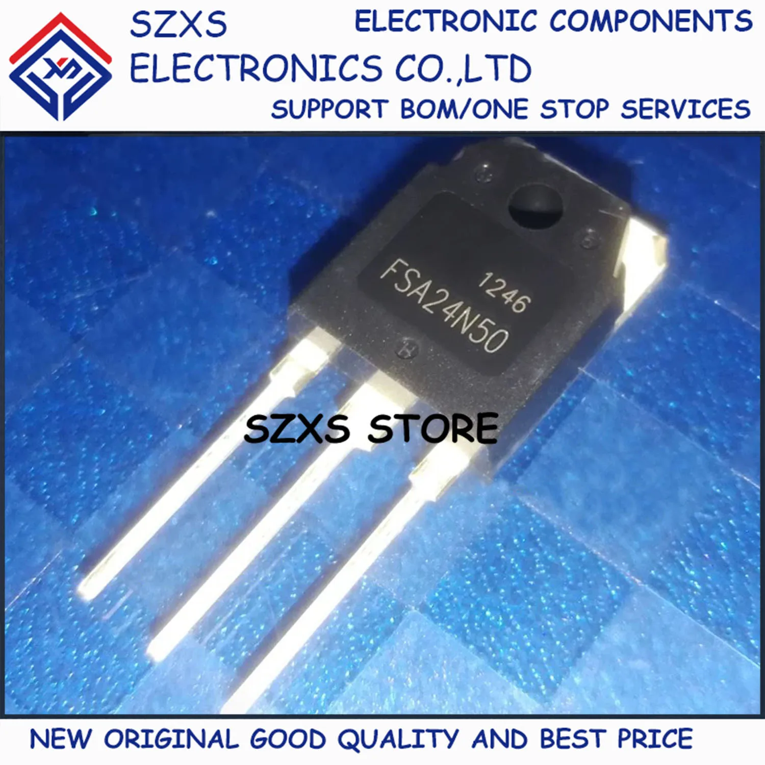 

New Original 10Pcs FSA24N50 TO-3P 24A 500V MOSFET Field Effect Transistor In Stock Electronic Components Good Quality