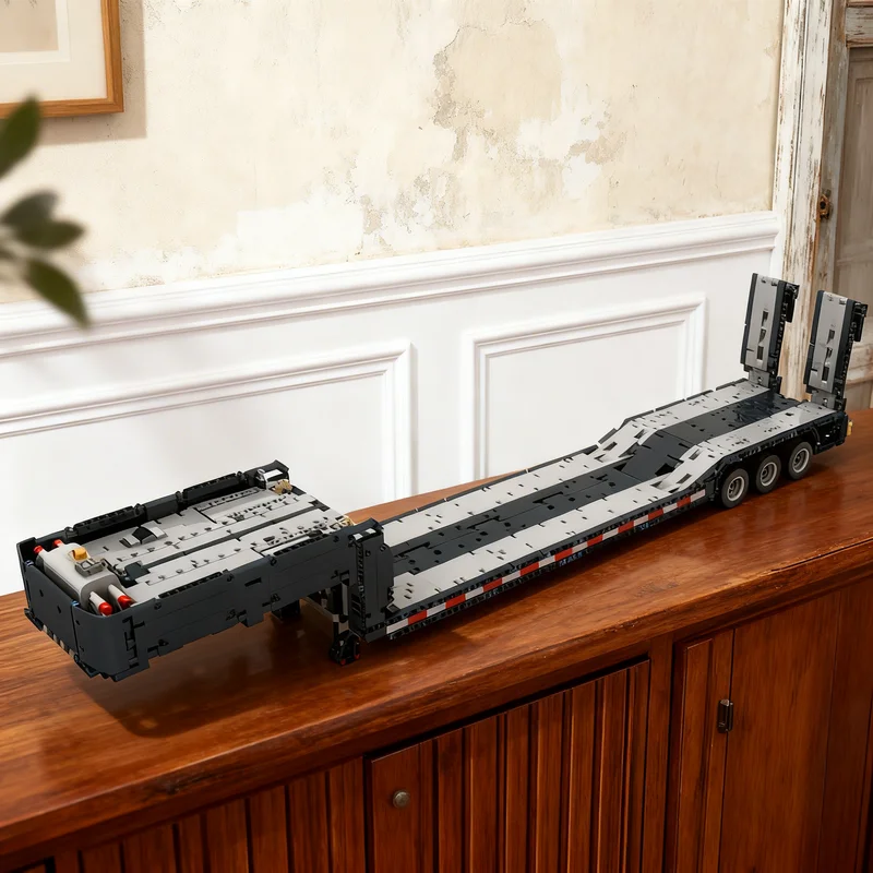 

2057 деталей MOC: Техническая модель низкорамного грузовика, конструктор, креативный подарок, декор для демонстрации, сборка, премиум-класс, для взрослых и детей