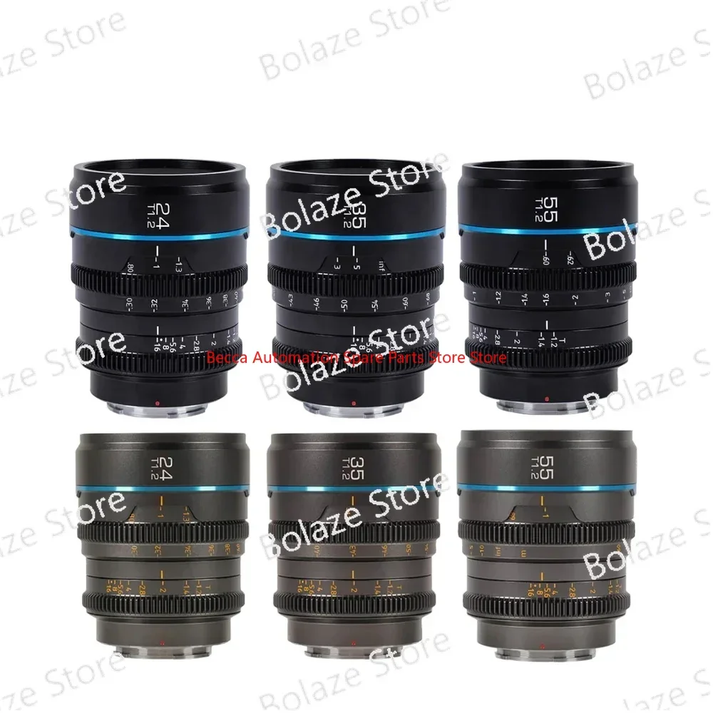 

Suitable for SONY E Fuji XF Canon FR M4/3 bayonet camera, 24mm 35mm 55mm T1.2S35 movie lens large aperture camera lens