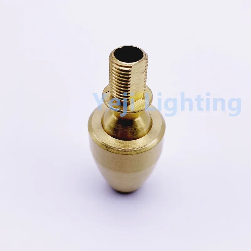 M10 External / internal thread Pure copper universal head Turn 360 degrees brass ceiling rose lamp base lighting accessories
