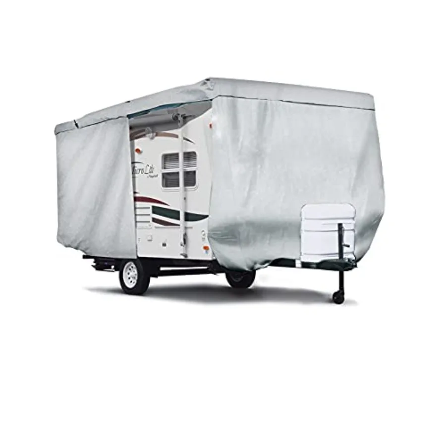 

ShieldAll Ultimate Travel Trailer Camper Cover, Heavy Duty RV Trailer Cover w/Access Panels fits 11 feet to 14 feet