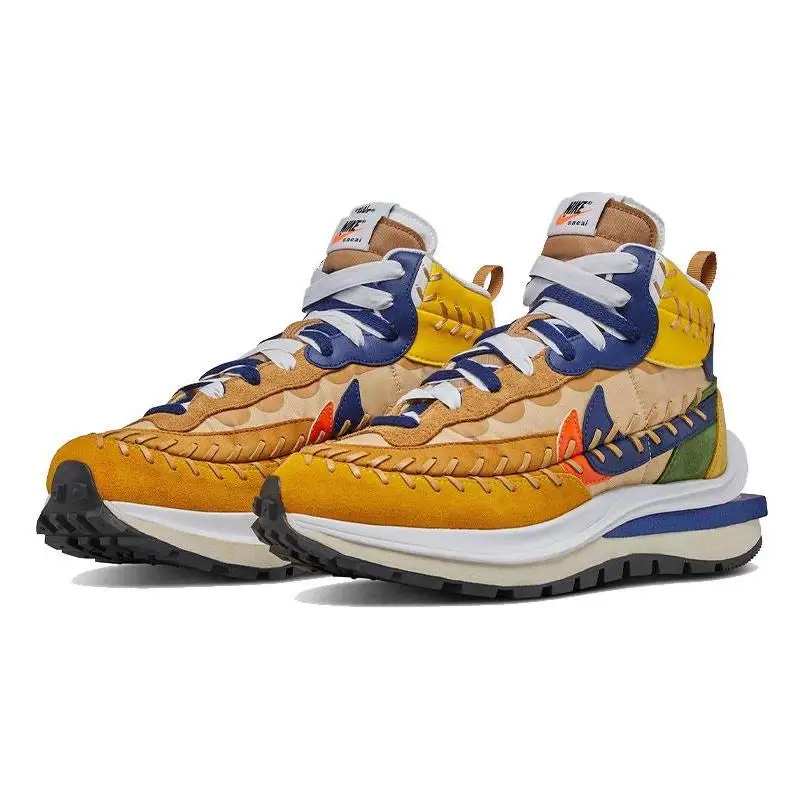 Nike-zapatillas Nike Vaporwaffle Sacai, Jean Paul Gaullier, Sesame Blue, zapatos DH9186-200