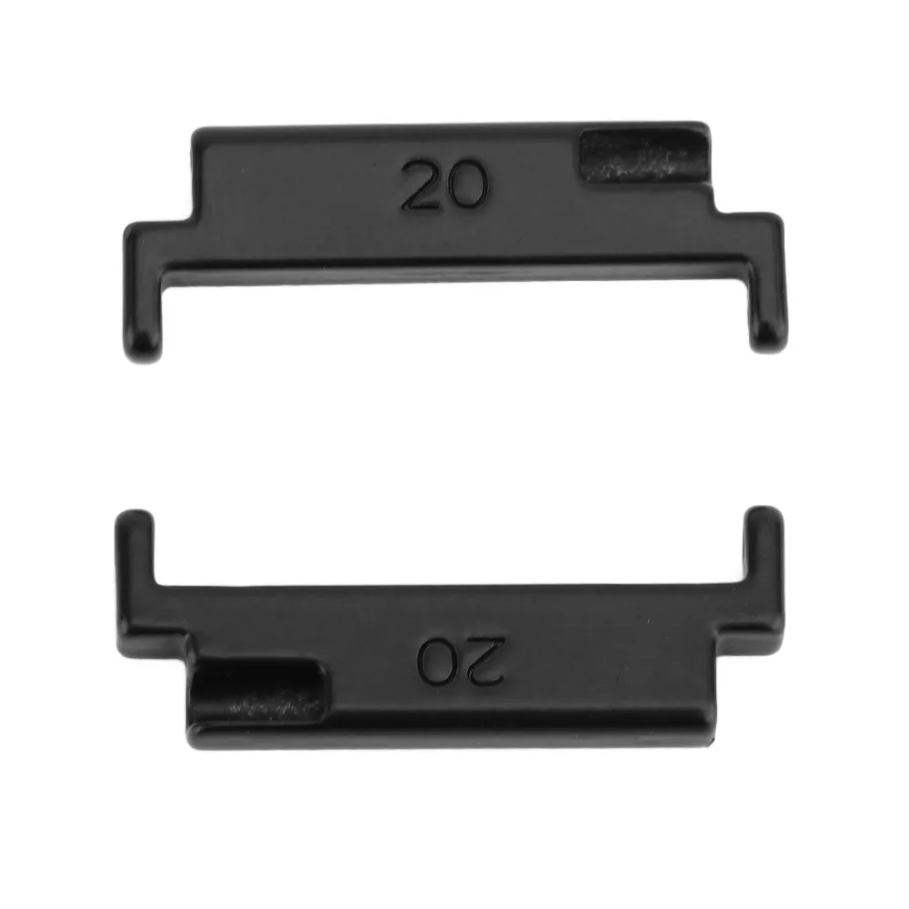 1 Paar schwarze Farbe Uhrenarmband-Adapter 20 bis 22 mm Metallmaterial Bandverbindungsadapter Uhrenarmband-Anschluss