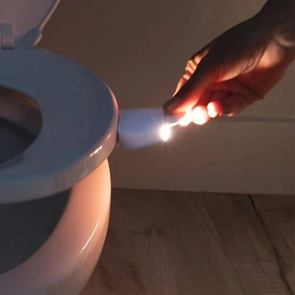 Motion Sensor Toilet Night Light Soft-Light LED Light Toilet Bowl Light Automatic Waterproof Design Bowl Night Light Indoor Use