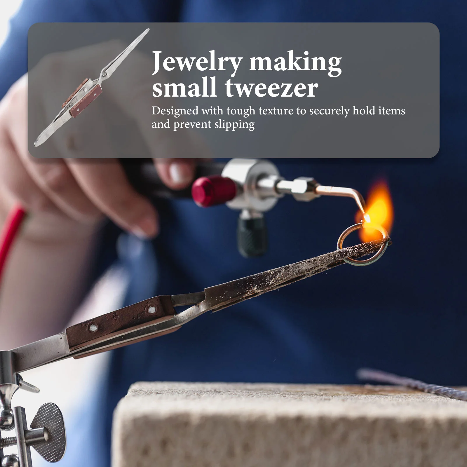 

Sharp Mouth Rebound Clip Tweezers Pointed Tips Welding Fixture Soldering Electronics Tool Jewelry Craft Carbon Steel Adjustable