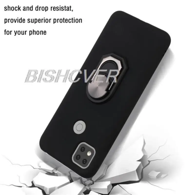Magnetyczne etui na telefon do Oukitel WP17 Odporny na wstrząsy miękki silikonowy pokrowiec TPU na etui Oukitel WP17 z uchwytem pierścieniowym — zdjęcie 6