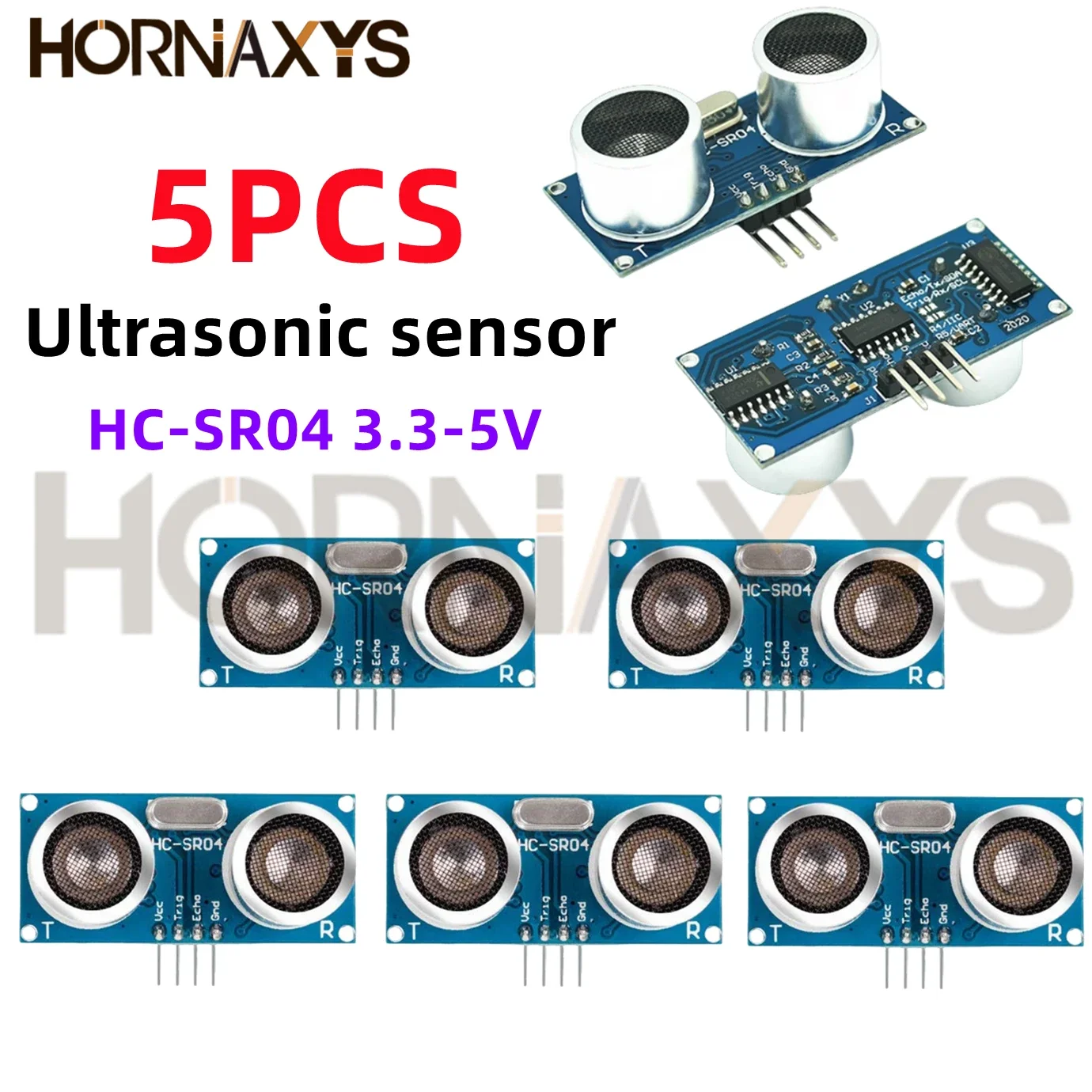 Ultrasônico HC-SR04 HCSR04 Um Detector De Ondas Mundiales Módulo De Rango HC SR04 Sensor De Distancia Para Arduino 3,3 V-5V