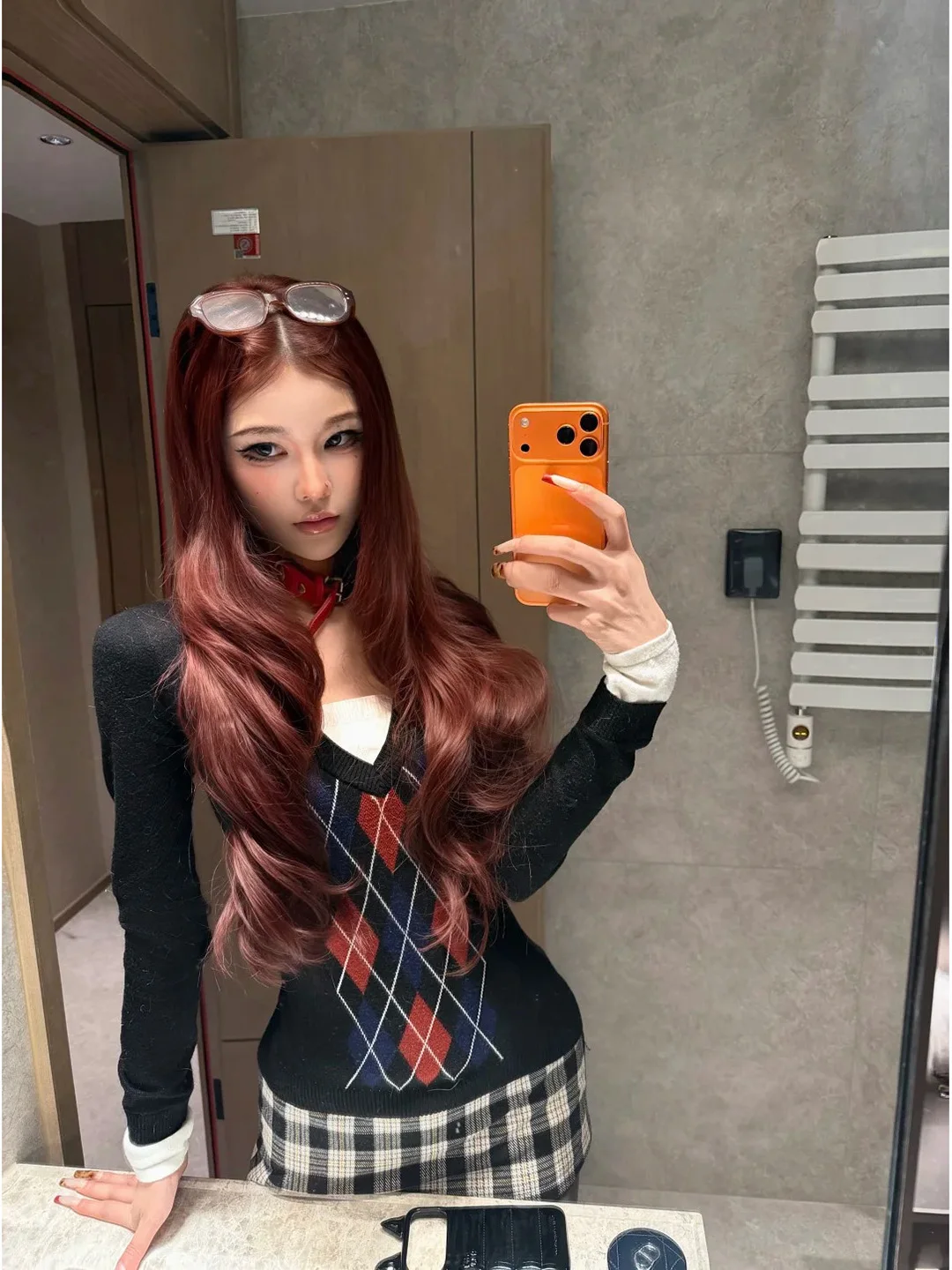 

Miu Style Retro College Preppy Slim Fit Knitted Sweater Women's Autumn Winter Waist Cinching Slimming Beautiful Spicy Girl Top