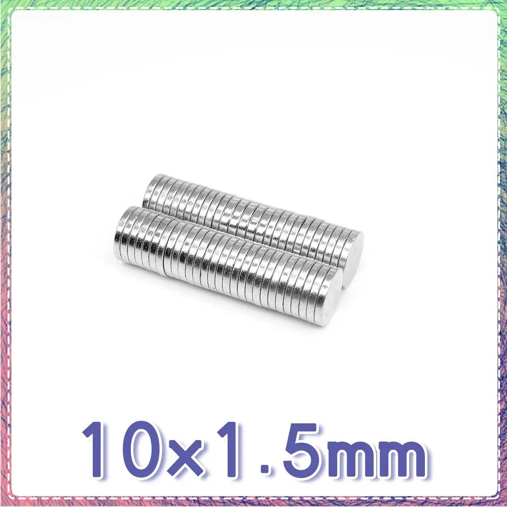 

20/50/100/200/300/500PCS 10x1.5 Small Round Rare Earth Magnets Magnet 10x1.5mm N35 Permanent Neodymium Magnets Disc 10*1.5 mm