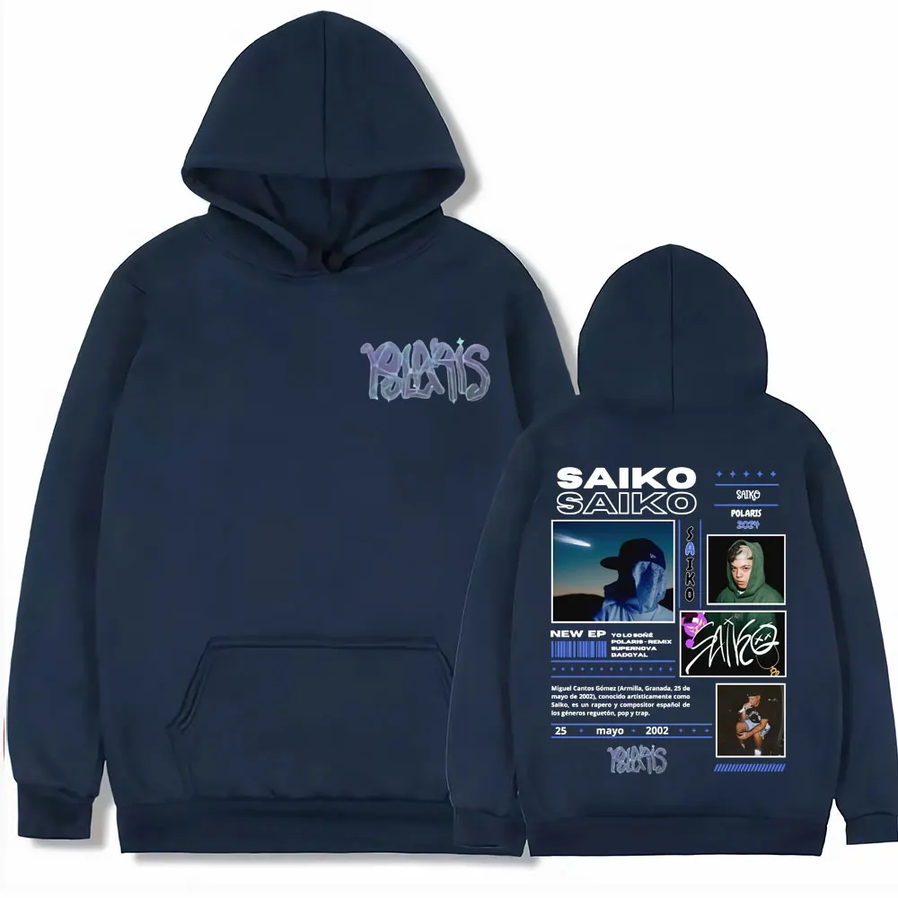 Rapper Saiko Pol Aris Tour 2024 Merch Hoodies Men Women Harajuku Hip Hop Pop Music Sweatshirt Fashion Casual Oversized Pullovers