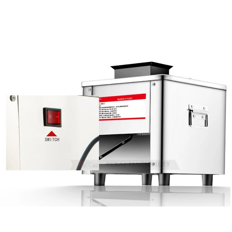 آلة تقطيع اللحوم الكهربائية 150 كجم/ساعة 2.5/3.5/5/7 مللي متر التجارية الفولاذ المقاوم للصدأ التلقائي قطاعة الخضراوات طاحونة الأجهزة المنزلية